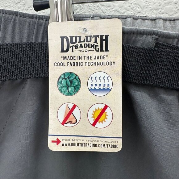 Duluth Trading Armachillo Cooling Gray Ripstop Cargo Shorts 59307 Men Medium NEW - Picture 4 of 6